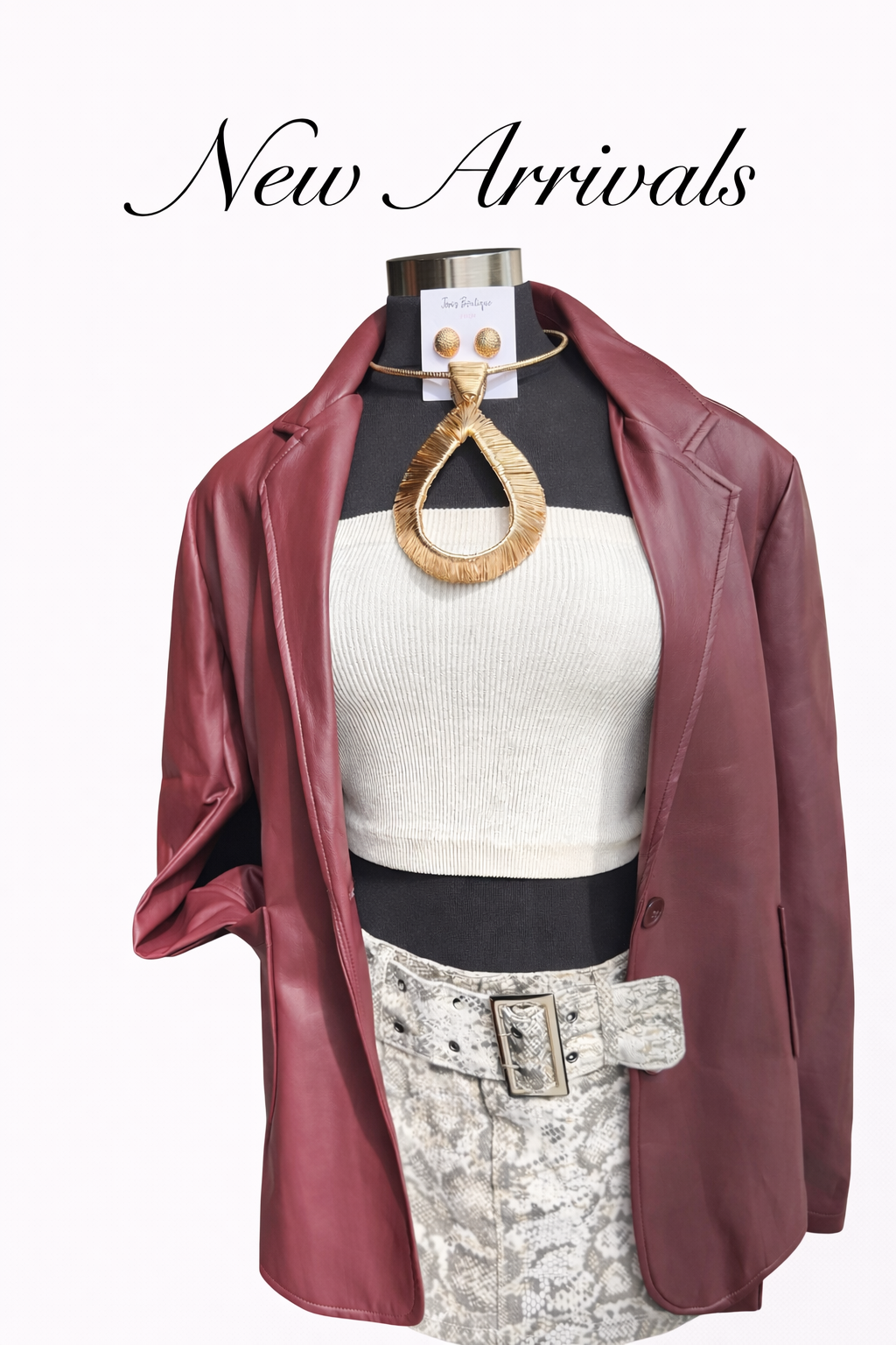 Alicia Pleather Jacket