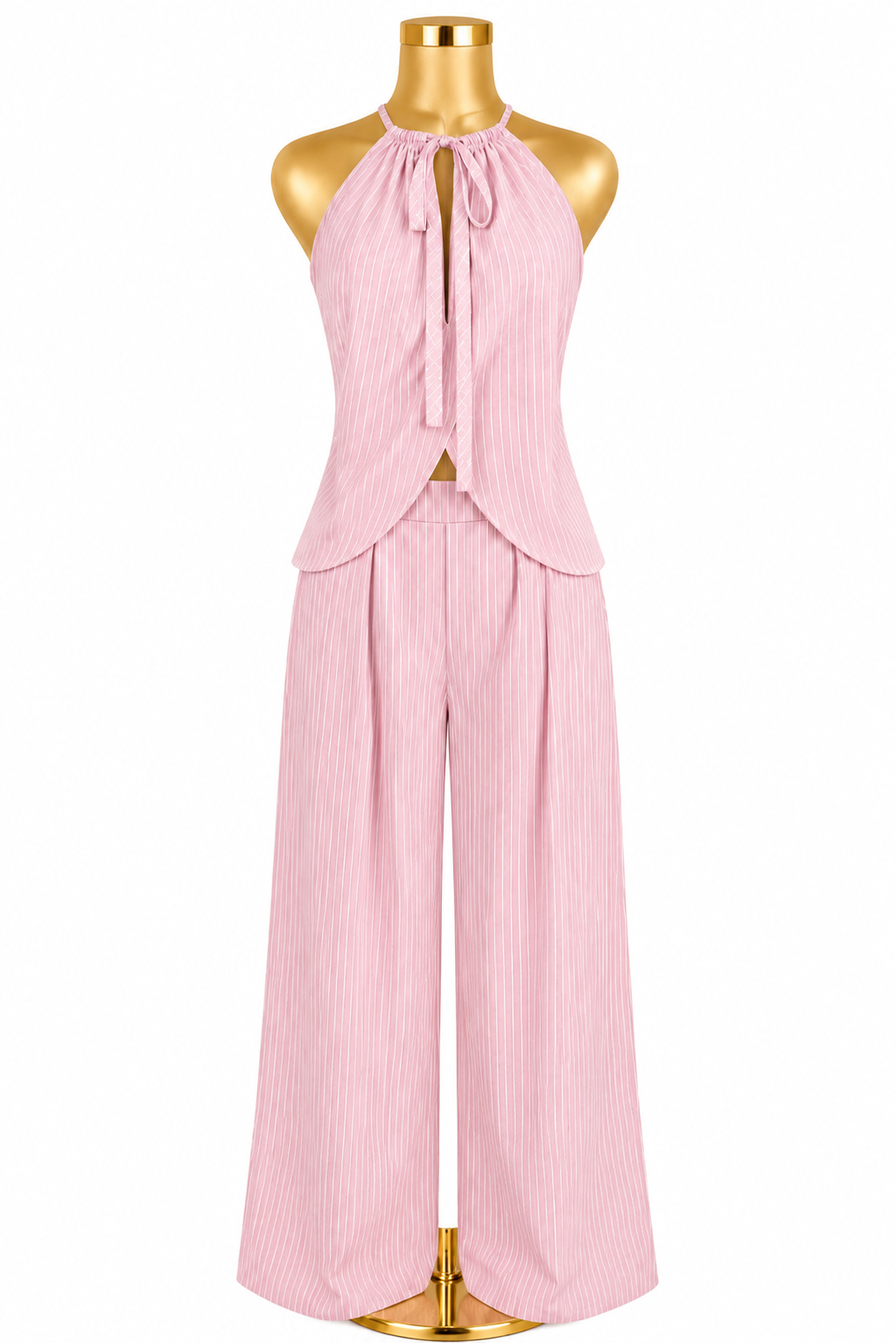 Pink Stripped 2 Piece Set