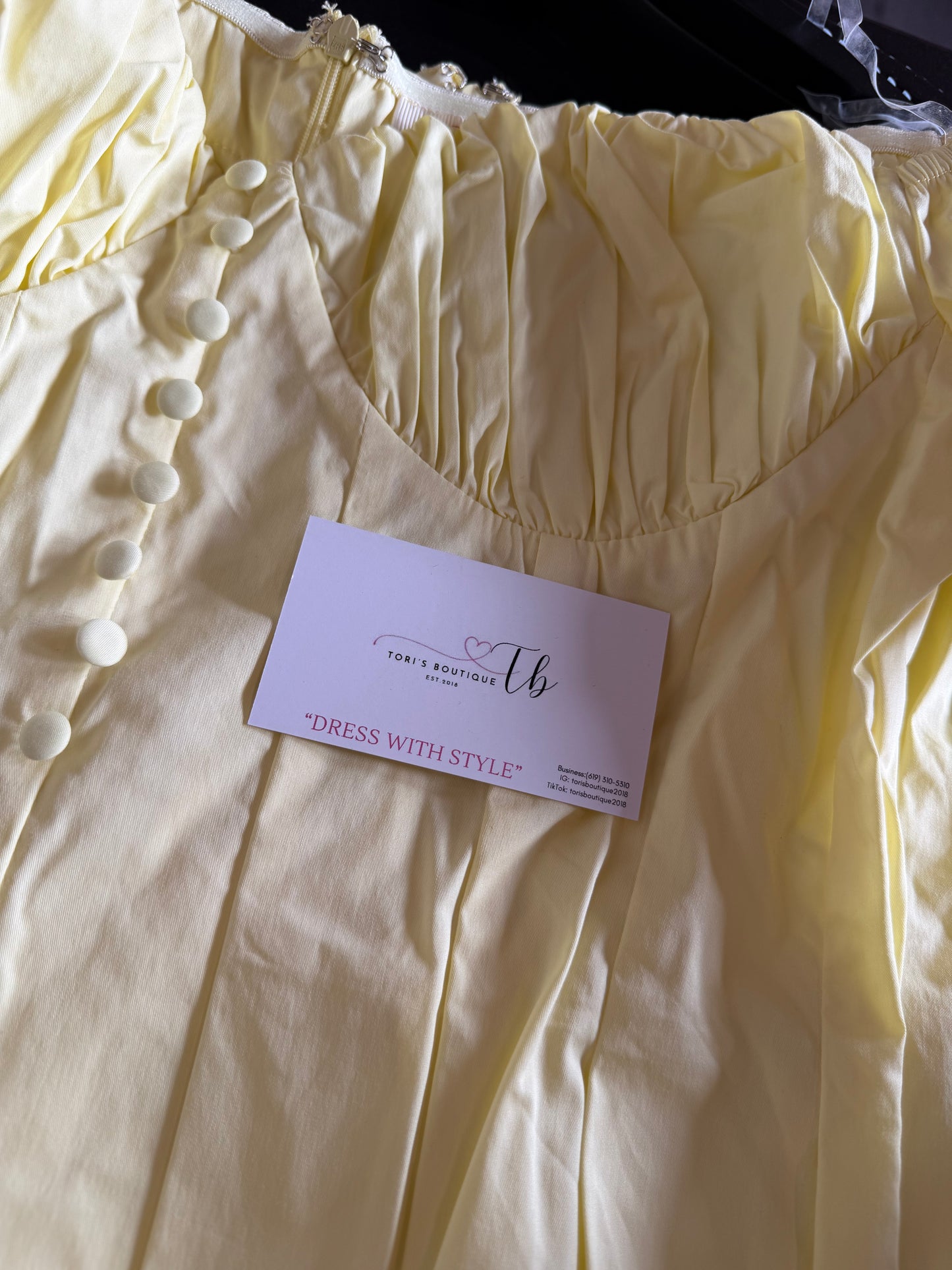 Lemon Off shoulder Top
