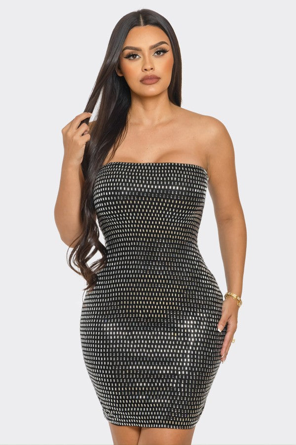 Karla Rhinestone Dress