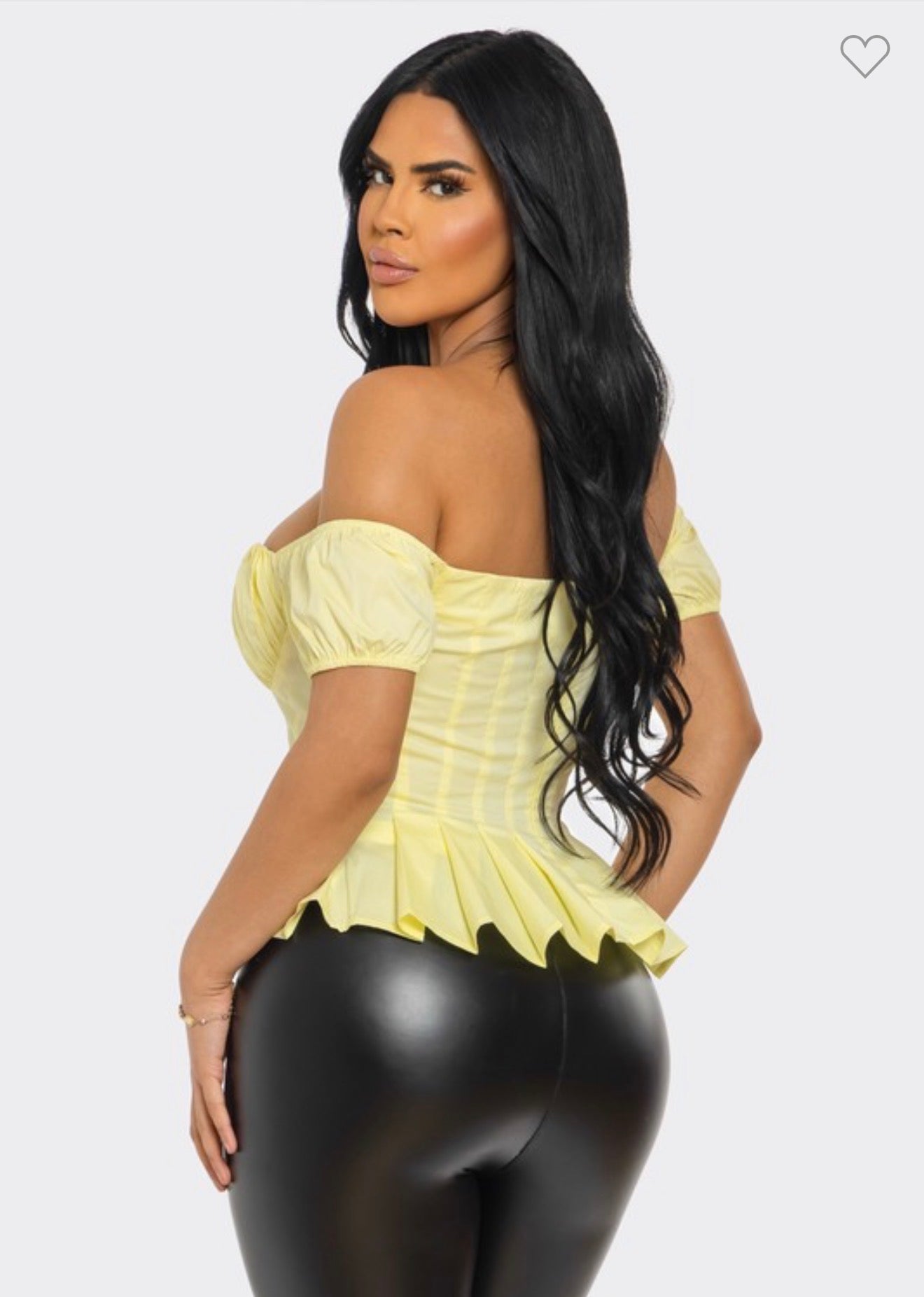 Lemon Off shoulder Top