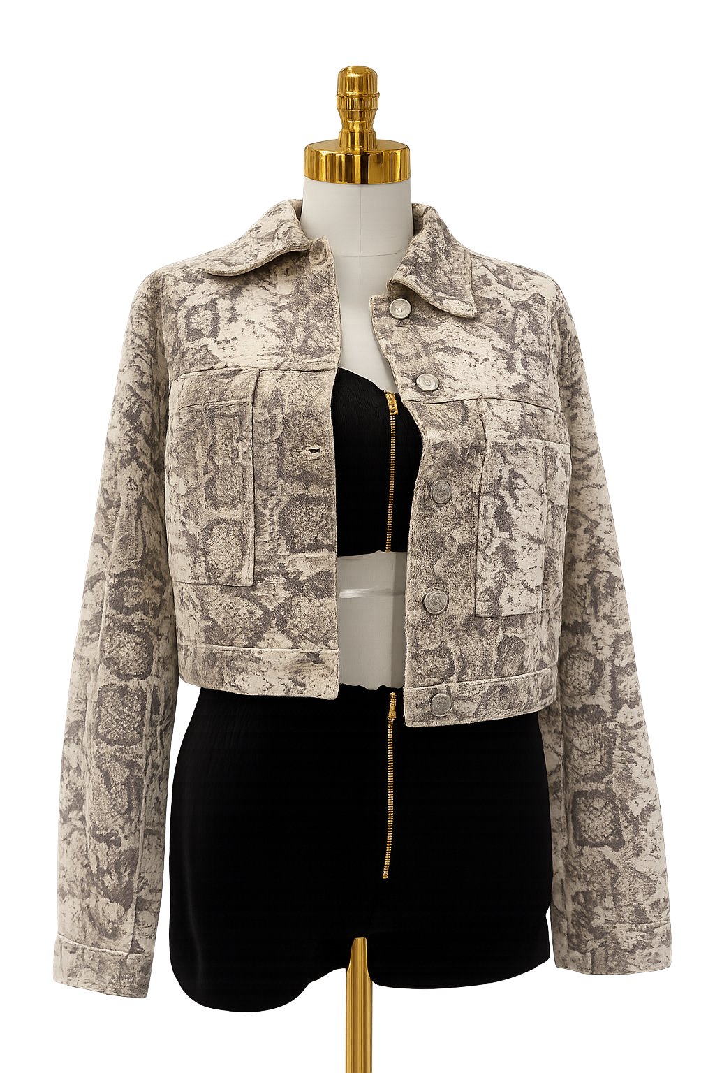 Khloe Snake Print Jacket