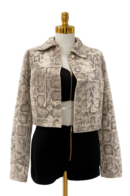 Khloe Snake Print Jacket